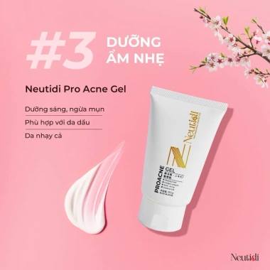 Bộ 3 Neutidi chăm sóc da dầu mụn - Làm sạch kiềm dầu, giảm thâm, sáng da, 425k 8