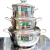 Bộ 3 nồi inox TITHAFAC nắp kính đa năng cho mọi loại bếp cao cấp, giá ưu đãi 254.200₫