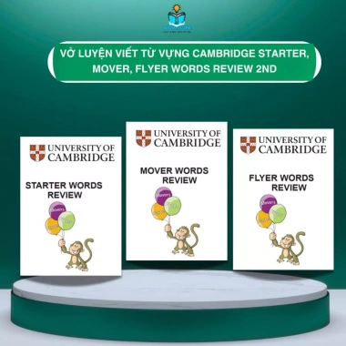 Bộ 3 sách Words Review - Ghi nhớ từ vựng Cambridge Starter, Mover, Flyer, giảm 18%