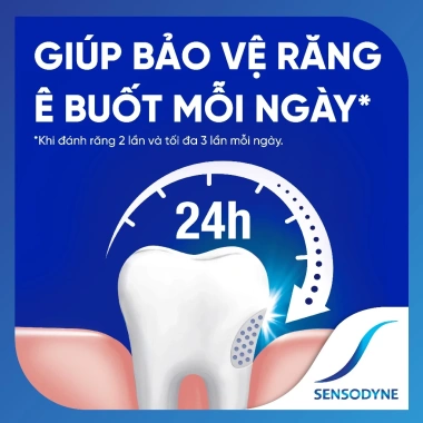 Bộ 3 Sensodyne Fresh Mint 160g - Giảm ê buốt, hương bạc hà, giá chỉ 276.450₫
