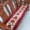 Bộ 3 Thảm Trải Ghế Nỉ Nhung Bo Viền Hoa Văn - Êm Đệm Sofa Gỗm 136.466 VND 2