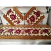 Bộ 3 Thảm Trải Ghế Nỉ Nhung Bo Viền Hoa Văn - Êm Đệm Sofa Gỗm 136.466 VND 4