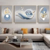 Bộ 3 tranh canvas Lông vũ trừu tượng Treo tường hiện đại cho phòng khách, ngủ, khách sạn, giá ưu đãi 140.580₫ 2