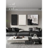 Bộ 3 Tranh Canvas Trừu Tượng Đen Trắng - Trang trí hiện đại, tối giản 2