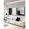 Bộ 3 Tranh Canvas Trừu Tượng Đen Trắng - Trang trí hiện đại, tối giản 3