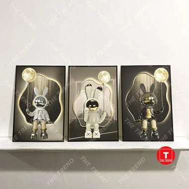 Bộ 3 Tranh Gấu Bearbrick Kaws Dán Tường Không Khoan, Băng Keo Kèm, Giá 150k 5 Bộ 3 Tranh Gấu Bearbrick Kaws Dán Tường Không Khoan, Băng Keo Kèm, Giá 150k 5