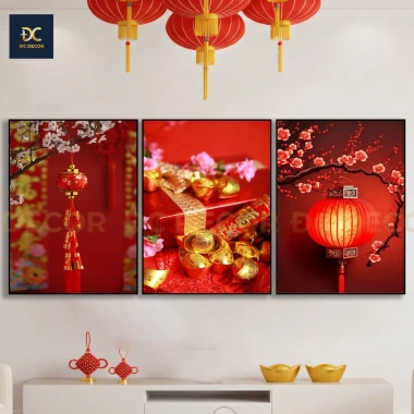 Bộ 3 Tranh Tết Fomex Đẹp - Decor Trang Trí Nhà Cửa, Giá Chỉ 98.000₫ 5