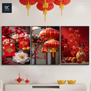 Bộ 3 Tranh Tết Fomex Đẹp - Decor Trang Trí Nhà Cửa, Giá Chỉ 98.000₫ 8