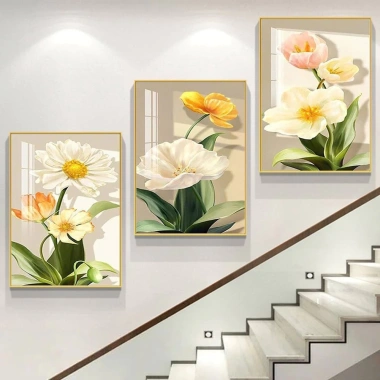 Bộ 3 Tranh Tráng Gương Cầu Thang Hiện Đại - Trang trí Phòng Khách, Ngủ 250.000đ 3