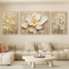 Bộ 3 tranh treo tường hoa lá canvas – Trang trí phòng khách, quà tặng, 205.190₫