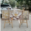 Bộ 3 tranh treo tường hoa lá canvas – Trang trí phòng khách, quà tặng, 205.190₫ 2