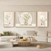 Bộ 3 tranh treo tường hoa lá canvas – Trang trí phòng khách, quà tặng, 205.190₫ 5