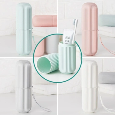 Bộ 3 trong 1 Du lịch: Hộp đựng bàn chải, cốc súc miệng, kem đánh răng - 8.811₫