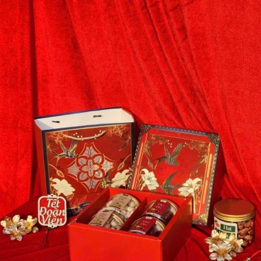 Bộ 3 vỏ hộp đựng hũ thủy tinh 2.026 - Đựng hạt dinh dưỡng, kẹo Tết, chỉ 110k 5