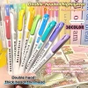 Bộ 30 bút highlight hai đầu màu sáng tạo - Đánh dấu, trang trí sổ tay DIY cho học sinh sinh viên, giảm còn 38.000 VND