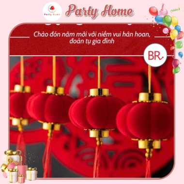 Bộ 30 Cầu Nhung Đỏ Trang Trí Tết - Giá Sỉ 58.820₫, Đủ Kích Cỡ, Chất Lượng Tốt Nhất