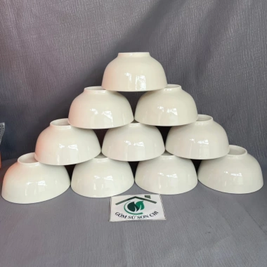 Bộ 30 chi tiết Tô Chén Dĩa Trắng Thô Dày - Bàn ăn cho 10 người - Giá ưu đãi 334.400₫ 8 Bộ 30 chi tiết Tô Chén Dĩa Trắng Thô Dày - Bàn ăn cho 10 người - Giá ưu đãi 334.400₫ 8