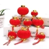 Bộ 30 Đèn Lồng Cầu Đỏ Mini Bọc Vải Nhung - Trang Trí Cành Cây, Hoa Đào Tết 49k 7