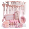 Bộ 30 dụng cụ trang điểm MAANGE Cọ chuyên nghiệp, bọt biển silicone, chất tẩy rửa an toàn, phù hợp mọi phong cách, bộ cọ makeup chuyên gia, dễ rửa sạch, chỉ 209.000₫