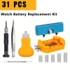 Bộ 31 mảnh thay pin, tua vít, dây đeo đồng hồ - Dụng cụ tháo lưng & giá đỡ mặt sau, giảm 20%