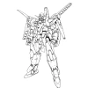 Bộ 33 tranh tô màu robot và siêu nhân Gundam - A4 A5 trẻ em, giá ưu đãi 15.000đ 3