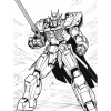 Bộ 33 tranh tô màu robot và siêu nhân Gundam - A4 A5 trẻ em, giá ưu đãi 15.000đ 5