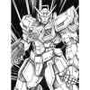 Bộ 33 tranh tô màu robot và siêu nhân Gundam - A4 A5 trẻ em, giá ưu đãi 15.000đ 6