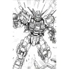 Bộ 33 tranh tô màu robot và siêu nhân Gundam - A4 A5 trẻ em, giá ưu đãi 15.000đ 8