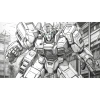 Bộ 33 tranh tô màu robot và siêu nhân Gundam - A4 A5 trẻ em, giá ưu đãi 15.000đ 9