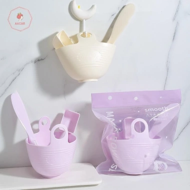 Bộ 3/4 Mặt Nạ Silicone DIY + Bàn Chải, Bát Đo, Cốc, Dụng Cụ Rong Biển, Tay Cầm Đa Năng: Trộn Đẹp Da Chỉ 52.470₫