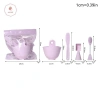Bộ 3/4 Mặt Nạ Silicone DIY + Bàn Chải, Bát Đo, Cốc, Dụng Cụ Rong Biển, Tay Cầm Đa Năng: Trộn Đẹp Da Chỉ 52.470₫ 5