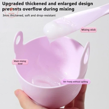 Bộ 3/4 Mặt Nạ Silicone DIY + Bàn Chải, Bát Đo, Cốc, Dụng Cụ Rong Biển, Tay Cầm Đa Năng: Trộn Đẹp Da Chỉ 52.470₫