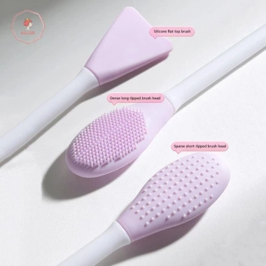 Bộ 3/4 Mặt Nạ Silicone DIY + Bàn Chải, Bát Đo, Cốc, Dụng Cụ Rong Biển, Tay Cầm Đa Năng: Trộn Đẹp Da Chỉ 52.470₫
