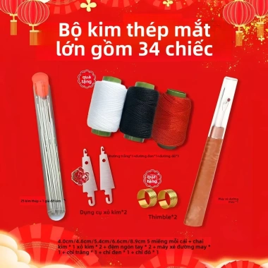 Bộ 34 Món Kim May Tay Hộ Gia Đình Mắt Lớn Mỏng Truyền Thống OH38 Thêu Tay May Giá chỉ 54.118 VND Tiết kiệm ngay