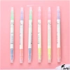 Bộ 3/6 bút highlight 2 đầu FUMI - Pastel đa màu, 2 ngòi nhớ, chỉ 13.300₫ 2