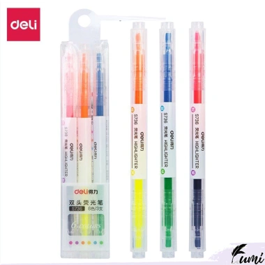 Bộ 3/6 bút highlight 2 đầu FUMI - Pastel đa màu, 2 ngòi nhớ, chỉ 13.300₫ 5 Bộ 3/6 bút highlight 2 đầu FUMI - Pastel đa màu, 2 ngòi nhớ, chỉ 13.300₫ 5