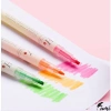 Bộ 3/6 bút highlight 2 đầu FUMI - Pastel đa màu, 2 ngòi nhớ, chỉ 13.300₫ 10