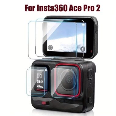 Bộ 3/6 Kính Cường Lực Cho Insta360 Ace Pro 2 - Bảo Vệ Màn Hình và Ống Kính, Giá Ưu Đãi 68,158₫