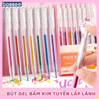 Bộ 36 màu bút gel kim tuyến lấp lánh - Đánh dấu, bullet journal, chỉ 125k