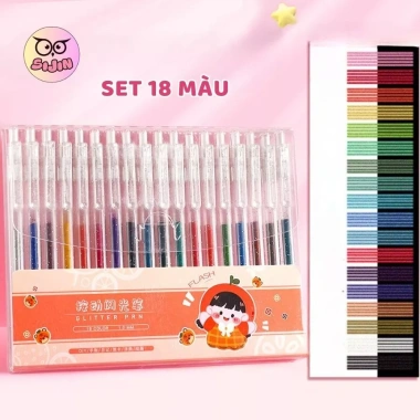 Bộ 36 màu bút gel kim tuyến lấp lánh - Đánh dấu, bullet journal, chỉ 125k
