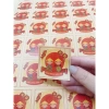 Bộ 38 tem Decan giấy kraft da bò 5x5cm dán mứt Tết, chúc mừng Năm Mới thiết kế sang trọng, độ bền cao, đẹp mắt - Intemre.com giảm giá, Giá chỉ 21.250đ 6
