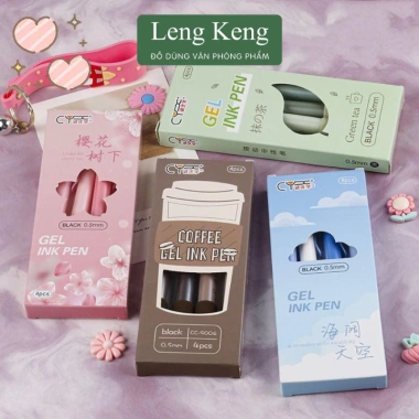 Bộ 4 bút bi gel B88 ngòi 0.5mm - Mực mượt, giá chỉ 16.000đ, giảm giá mạnh