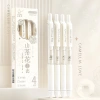 Bộ 4 bút gel ép khô nhanh, đầu mịn, bút bi carbon đen - Giá chỉ 50.072 VND