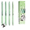 Bộ 4 bút gel ép khô nhanh, đầu mịn, bút bi carbon đen - Giá chỉ 50.072 VND 5