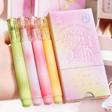 Bộ 4 Bút Highlight CONOPERY - Huỳnh Quang Xiên Lấp Lánh, Bảo Vệ Mắt, Quà Tặng 53.680 VND