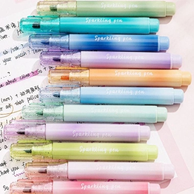 Bộ 4 Bút Highlight CONOPERY - Huỳnh Quang Xiên Lấp Lánh, Bảo Vệ Mắt, Quà Tặng 53.680 VND