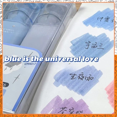 Bộ 4 bút highlight dạ quang HI19 nhũ lấp lánh ánh kim - Đánh dâu dễ thương, chỉ 71.500 VND