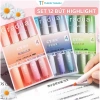 Bộ 4 Bút Highlight Macaron Gradient Màu Pastel Đánh Dấu Tiện Lợi, Giá 28.000₫