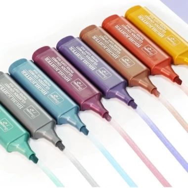 Bộ 4 bút highlight Pastel HI08 Vpp Tuệ Minh cỡ lớn màu Morandi dạ quang chỉ 18.950đ