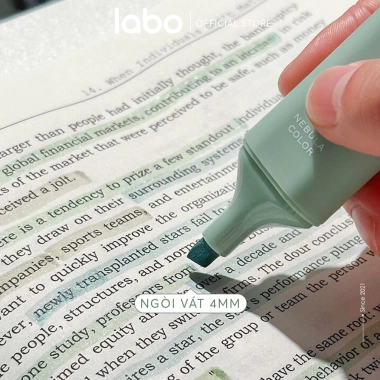 Bộ 4 Bút Highlight Pastel Nebula Mini Nhũ Phản Quang - Đánh Dấu và Bullet Journal, Giá 58.000 VND